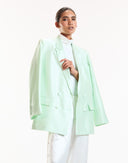 White Sleeveless Fitted Turtleneck 