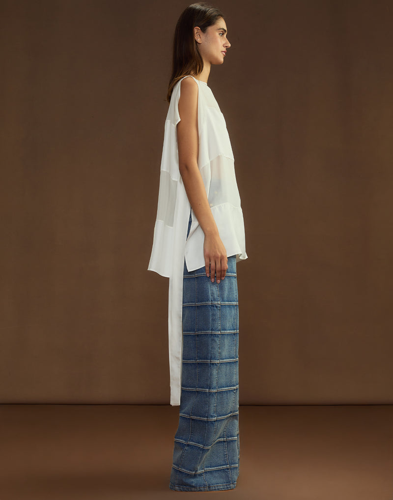 Cynthia Rowley Windswept Silk Blouse