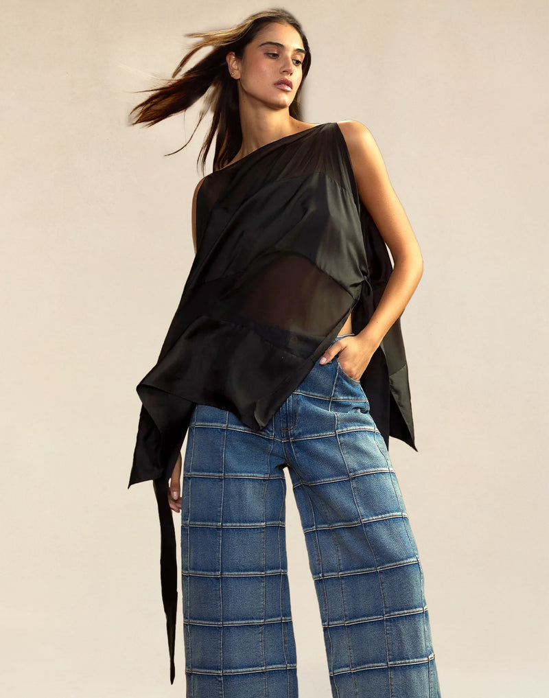 Cynthia Rowley Windswept Silk Blouse
