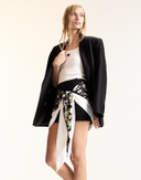 Paisley Print Wrap Skirt