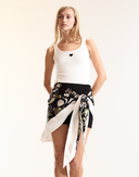 Paisley Print Wrap Skirt