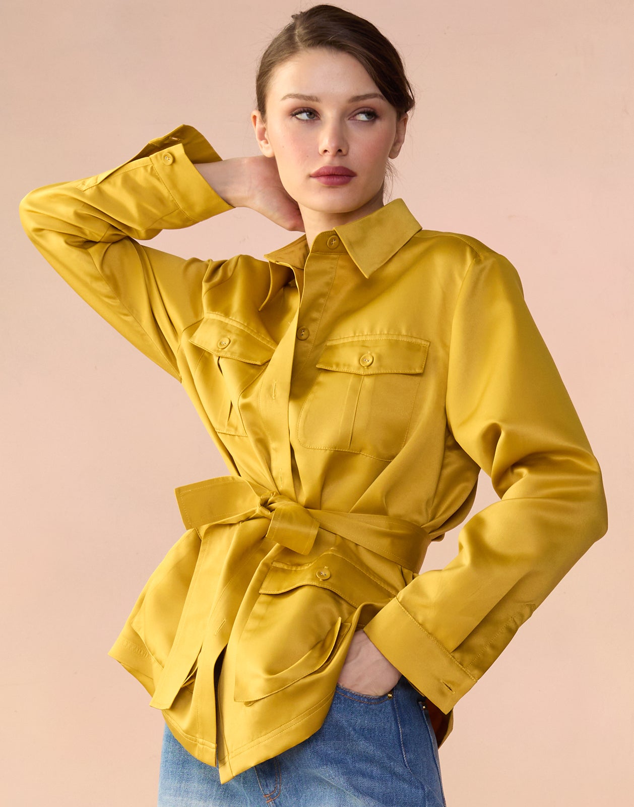 Satin Safari Jacket satin-safari-jacket