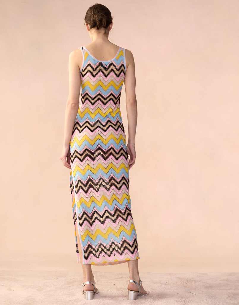 Zigzag Knit Dress