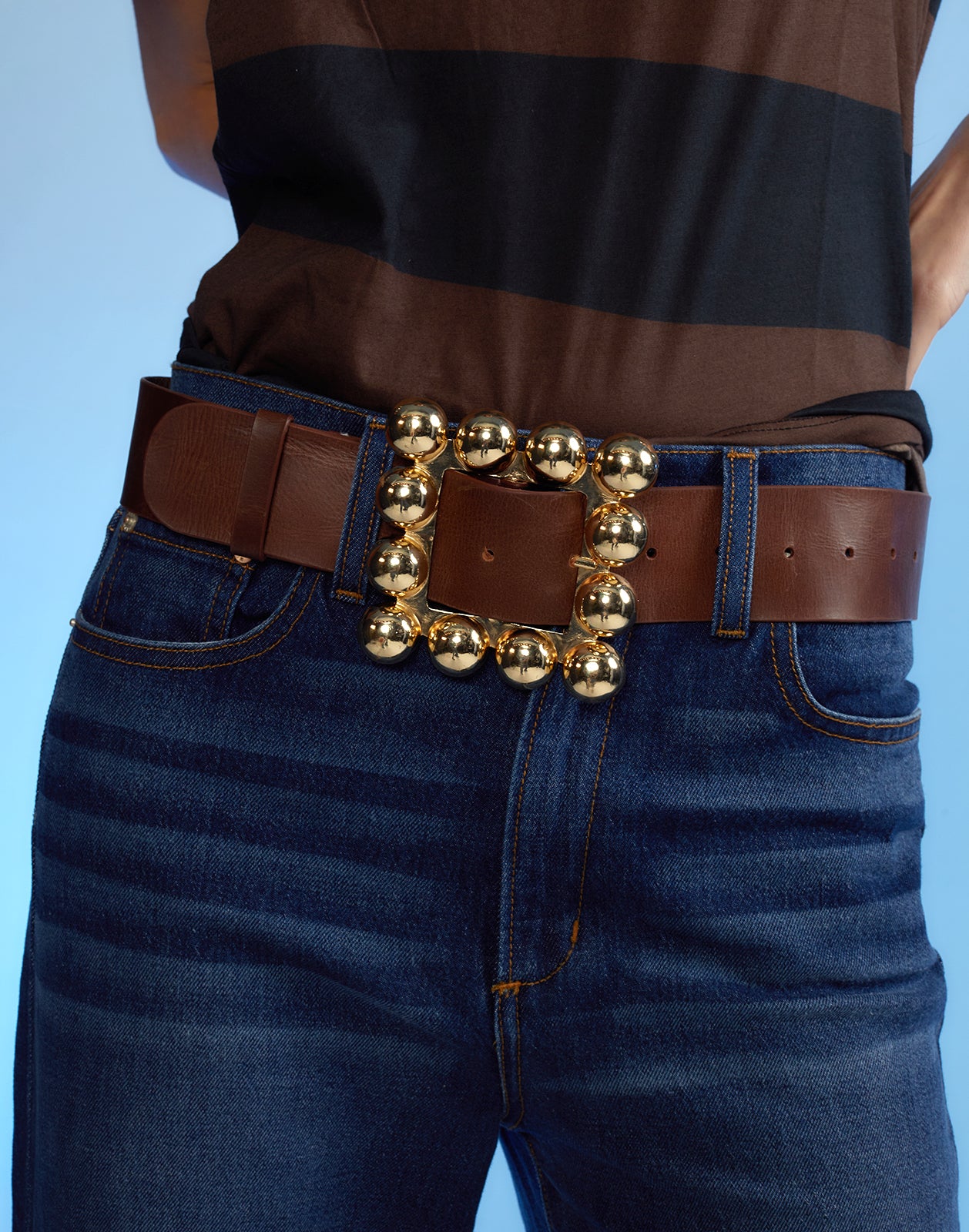 Womens Belts for Jeans, Fashion Brown Waist Belt Nepal