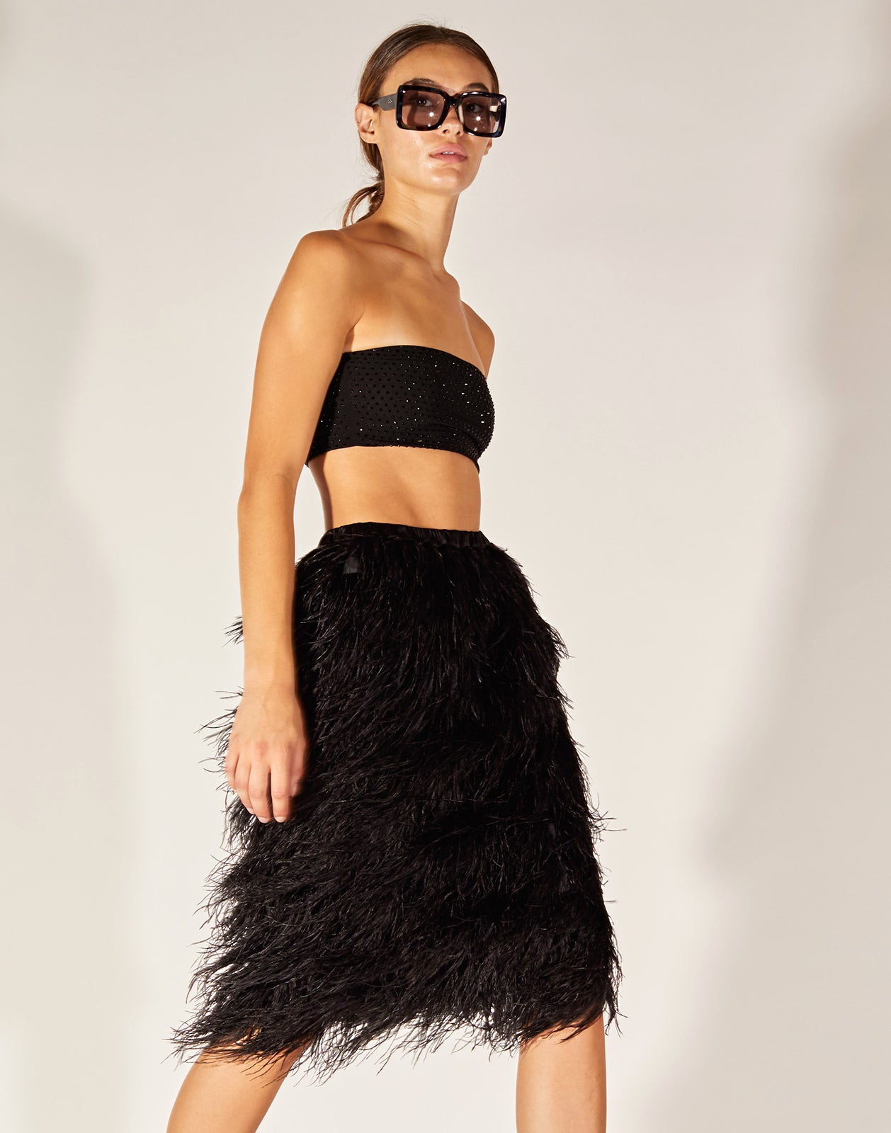 LOLA & POOCH presents feather Skirts––mix & match separates. SALE!