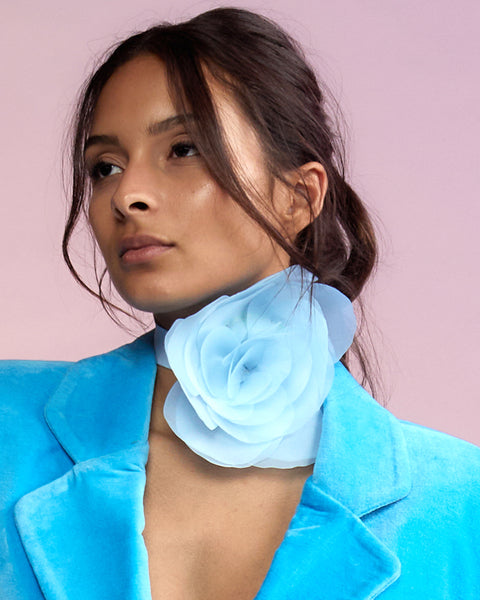 Yohji Yamamoto - Silk Satin Bones and Flowers Regular Tieの