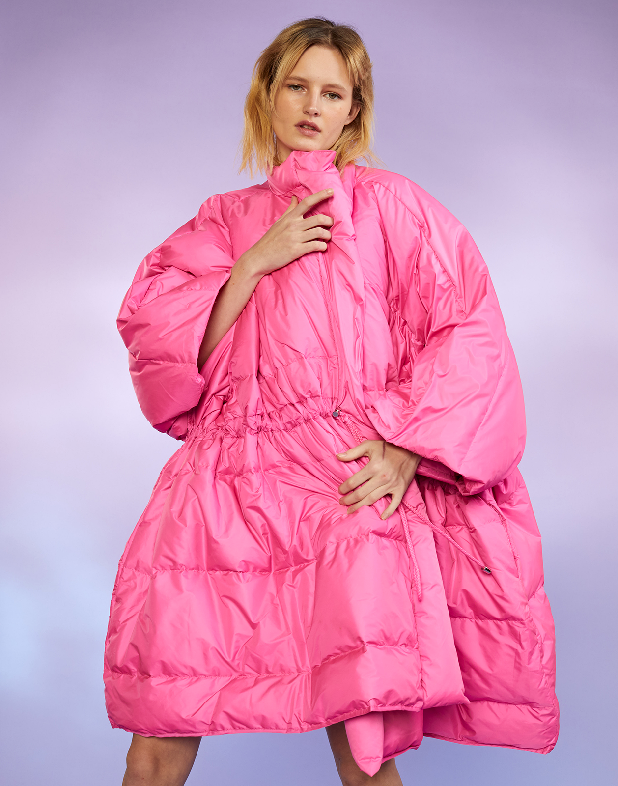 Pink oversized 2025 puffer jacket