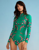 Vine Floral High Cut Wetsuit