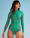 Vine Floral High Cut Wetsuit