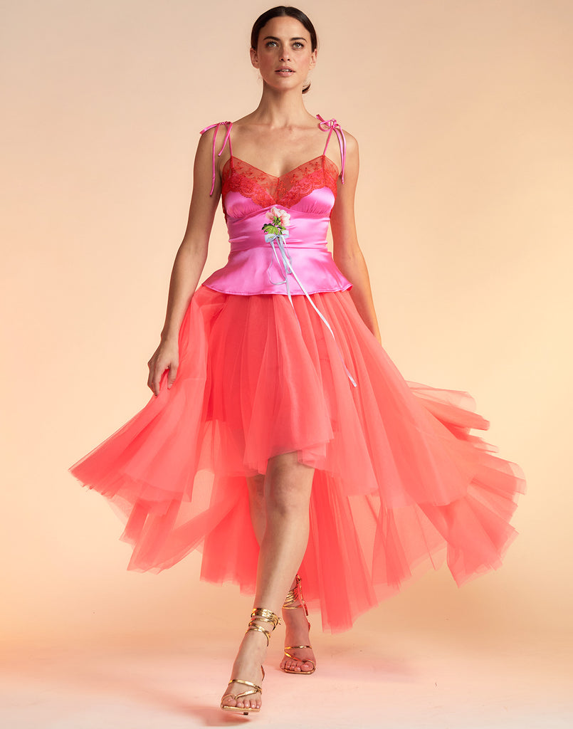 High Low Tulle Skirt