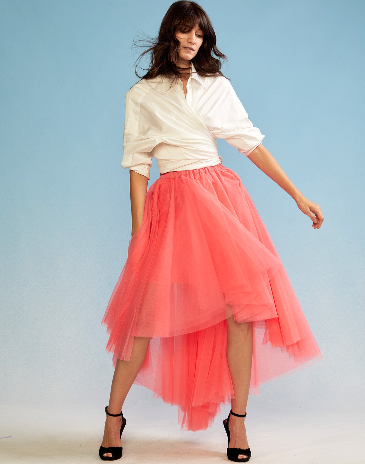 High Low Tulle Skirt