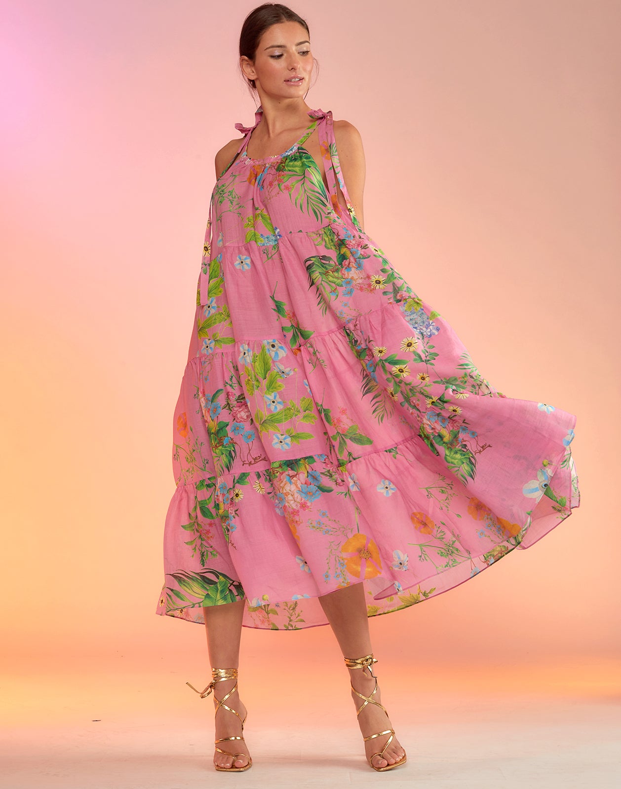 Layla Linen Halter Dress – Cynthia Rowley