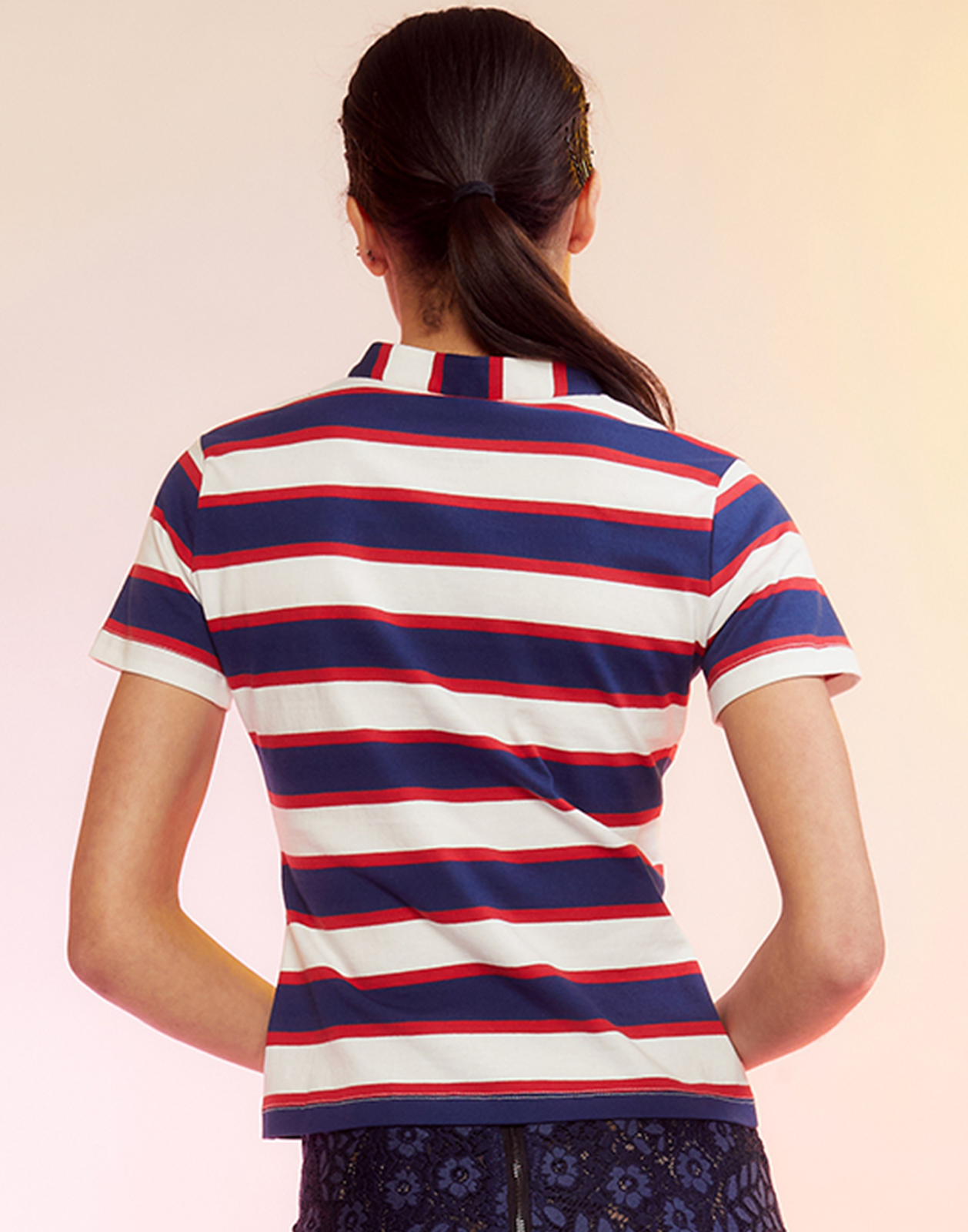 Polo sales striped tee