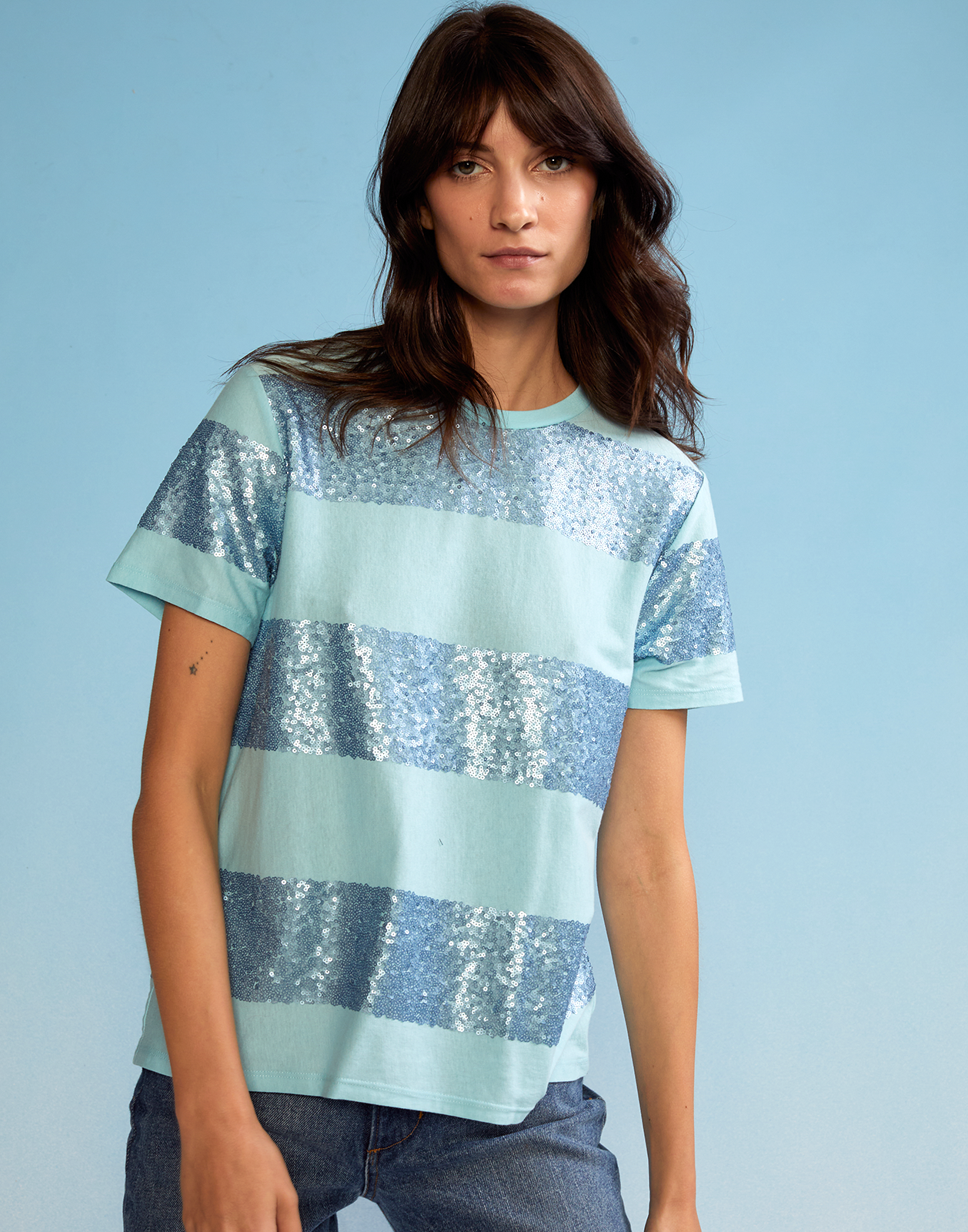 Sequin Tee Cynthia Rowley